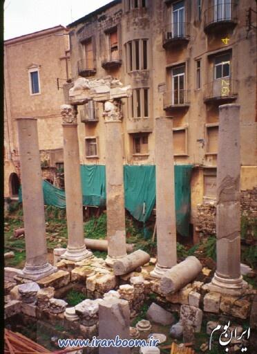 بقایای آثار رومی در بیرون