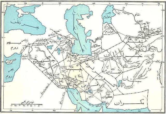 نقشه تاریخی ایران‌شهر